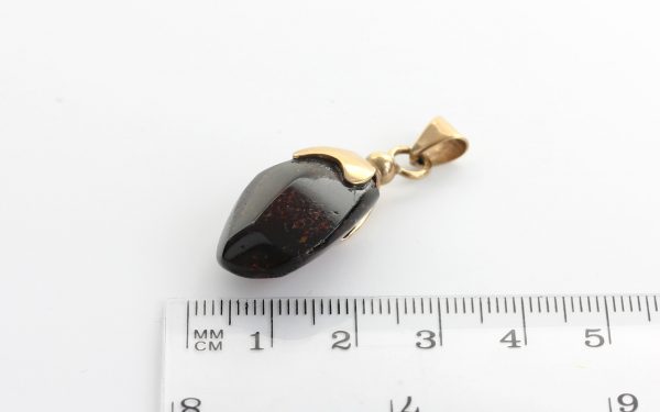 Mexican/Dominican Amber Pendant Unique and Rare in 9ct solid Gold -GPM009 -RRP£325!!!