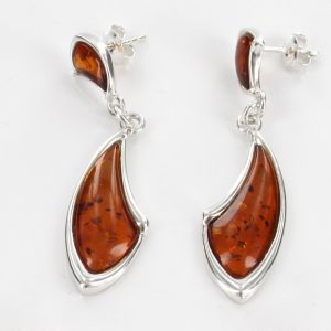 Italian Handmade German Baltic Amber Set 925 Sterling Silver- SET03 RRP£155!!!