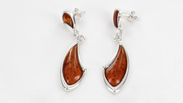 Italian Handmade German Baltic Amber Set 925 Sterling Silver- SET03 RRP£155!!!