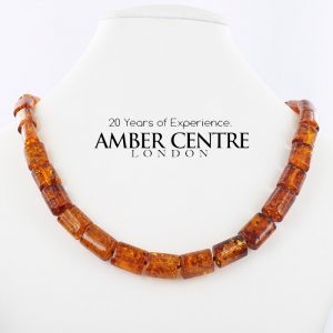 German Handmade Elegant Natural Baltic Amber Beads Necklace - A0034 RRP£395!!!