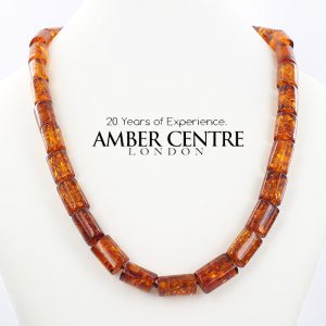 German Baltic Amber Handmade Elegant Natural Beads Necklace - A0039 RRP£495!!!