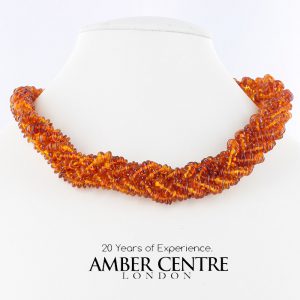 German Natural Baltic Amber UK Handmade Choker / Necklace- A0046 RRP 195!!!
