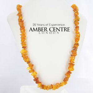 German Baltic Amber Healing 100% Natural Raw Bead Necklace-A0080- RRP£90!!!