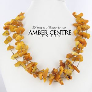 German Butterscotch Healing Natural Raw Baltic Amber Necklace-A0075- RRP 115!!!
