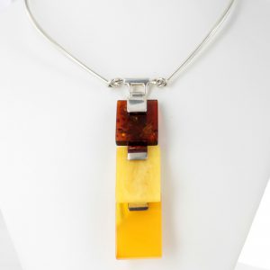 German Handmade Butterscotch Baltic Amber Necklace 925 Silver N004 RRP£695!!!