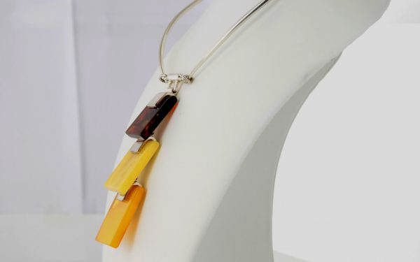 German Handmade Butterscotch Baltic Amber Necklace 925 Silver N004 RRP£695!!!