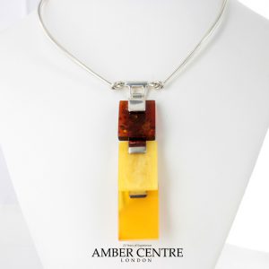 German Handmade Butterscotch Baltic Amber Necklace 925 Silver N004 RRP£695!!!