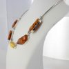 German Handmade Unique Mix Toned Baltic Amber Necklace 925 Silver N009 RRP£575!!
