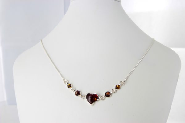 Amber Necklace Handmade German Baltic Amber 925 Silver N032 RRP£85!!!