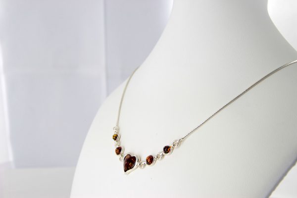 Amber Necklace Handmade German Baltic Amber 925 Silver N032 RRP£85!!!