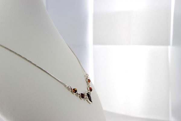 Amber Necklace Handmade German Baltic Amber 925 Silver N032 RRP£85!!!