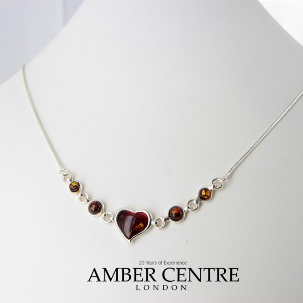 Amber Necklace Handmade German Baltic Amber 925 Silver N032 RRP£85!!!