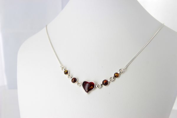 Amber Necklace Handmade German Baltic Amber 925 Silver N032 RRP£85!!!