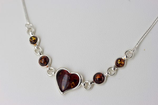 Amber Necklace Handmade German Baltic Amber 925 Silver N032 RRP£85!!!