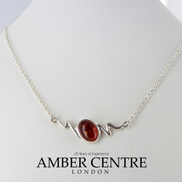 Amber Necklace Handmade Baltic Amber With Silver Chain N034 RRP£65!!!