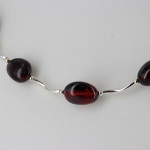 Italian Made German Baltic Cherry Amber Elegant Necklace N040 RRP£170!!!