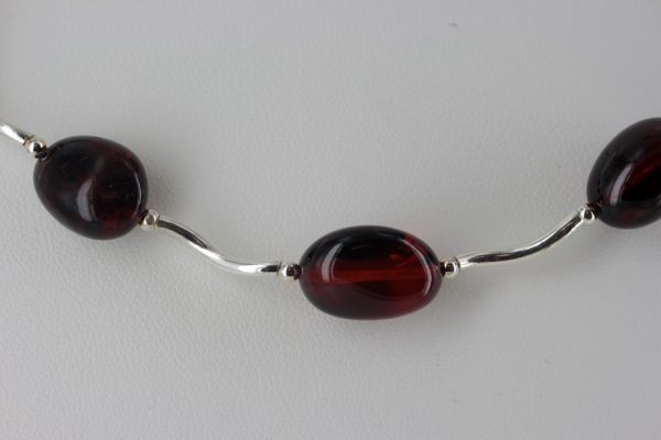 Italian Made German Baltic Cherry Amber Elegant Necklace N040 RRP£170!!!