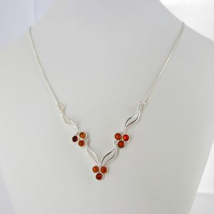 Baltic Amber Necklace Handmade Simple & Modern With Snake Chain N057 RRP£95!!!