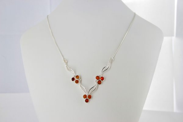 Baltic Amber Necklace Handmade Simple & Modern With Snake Chain N057 RRP£95!!!