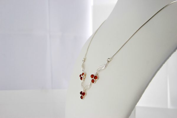 Baltic Amber Necklace Handmade Simple & Modern With Snake Chain N057 RRP£95!!!