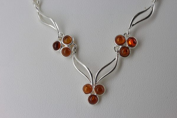 Baltic Amber Necklace Handmade Simple & Modern With Snake Chain N057 RRP£95!!!