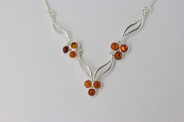 Baltic Amber Necklace Handmade Simple & Modern With Snake Chain N057 RRP£95!!!