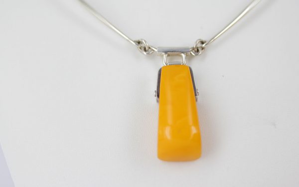 Antique German Baltic Amber Modern Handmade Collar Necklace In 925 Silver N133 RRP£1225!!
