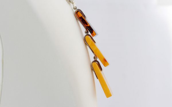 German Handmade Antique Butterscotch Baltic Amber Necklace 925 Silver N134 RRP£1750!!!