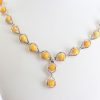 Antique Butterscotch German Baltic Amber Set includes Necklace/Earrings/Bracelet 925 Sterling Silver SET26 RRP£990!!!