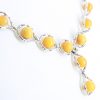 Antique Butterscotch German Baltic Amber Set includes Necklace/Earrings/Bracelet 925 Sterling Silver SET26 RRP£990!!!