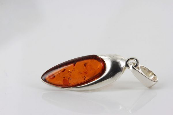 Pendant German Baltic Amber Elegant Hand Made 925 Silver PD020 RRP£25!!!