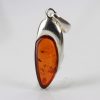 Pendant German Baltic Amber Elegant Hand Made 925 Silver PD020 RRP£25!!!