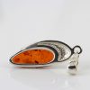 Pendant German Baltic Amber Elegant Hand Made 925 Silver PD020 RRP£25!!!