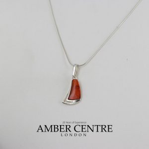 German Handmade Unique Baltic Amber Pendant 925 Silver PD026 RRP£25!!!