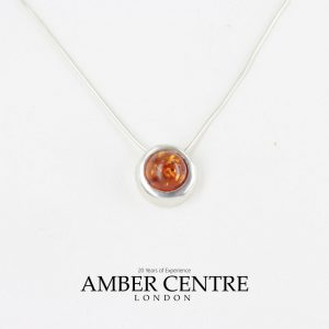 German Baltic Amber Pendant 925 Silver Hand Made in Italy PD052 – RRP£25!!!