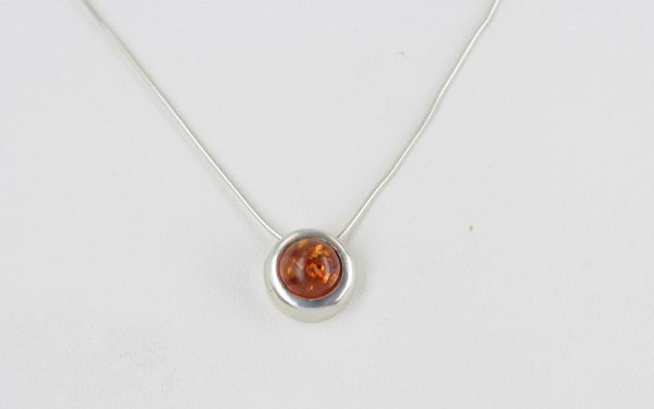 German Baltic Amber Pendant 925 Silver Hand Made in Italy PD052 – RRP£25!!!