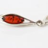 German Baltic Cognac Amber Pendant in 925 Silver Handmade PD054 – RRP£25!!!