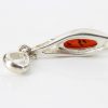 German Baltic Cognac Amber Pendant in 925 Silver Handmade PD054 – RRP£25!!!