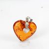 Handmade German Baltic Amber Heart Pendant 925 Silver -PD074 – RRP£65!!!