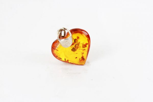 German Baltic Amber Heart Pendant 925 Silver Hand Made PD058 – RRP£25!!!