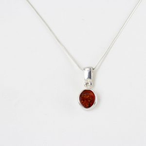 Pendant German Baltic Amber in 925 Silver Hand Made PD059 – RRP£25!!!