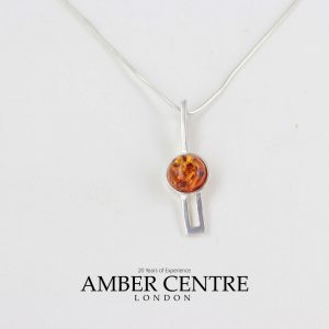 Pendant German Baltic Amber in 925 Silver Hand Made PD060 – RRP£20!!!