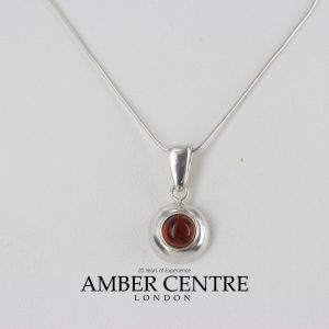 Pendant German Baltic Amber in 925 Silver Hand Made PD061 RRP£20!!!