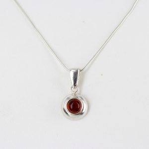 Pendant German Baltic Amber in 925 Silver Hand Made PD061 RRP£20!!!