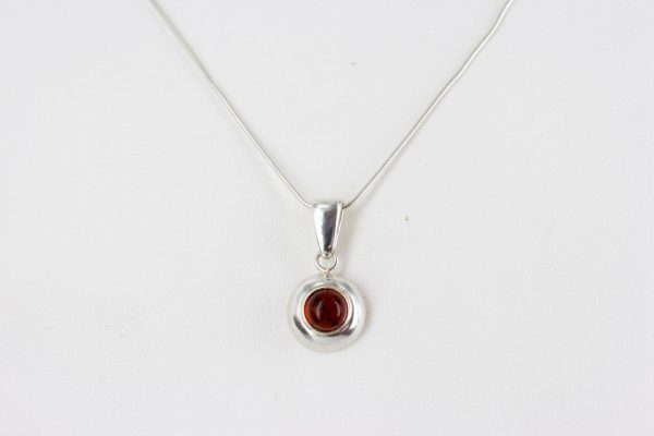 Pendant German Baltic Amber in 925 Silver Hand Made PD061 RRP£20!!!