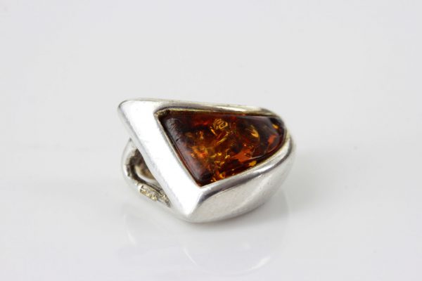 Pendant Baltic German Amber in 925 Silver Hand Made PD062 RRP£25!!!