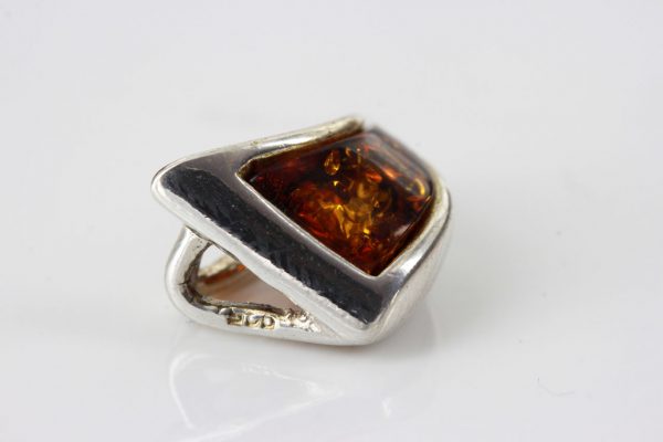 Pendant Baltic German Amber in 925 Silver Hand Made PD062 RRP£25!!!