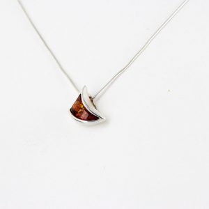 Pendant Baltic German Amber in 925 Silver Hand Made PD062 RRP£25!!!