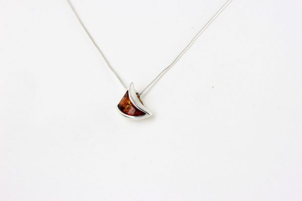 Pendant Baltic German Amber in 925 Silver Hand Made PD062 RRP£25!!!