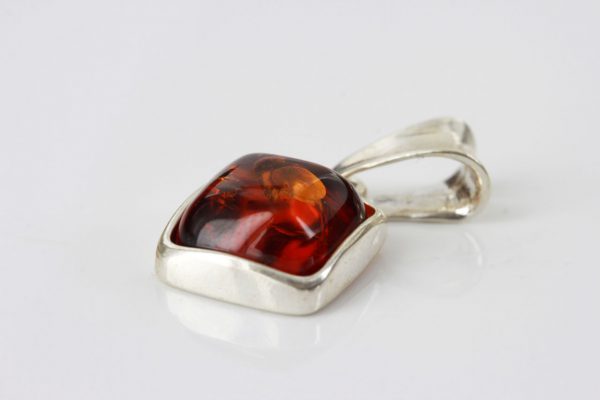Pendant Baltic German Amber in 925 Silver Hand Made PD063 RRP£25!!!